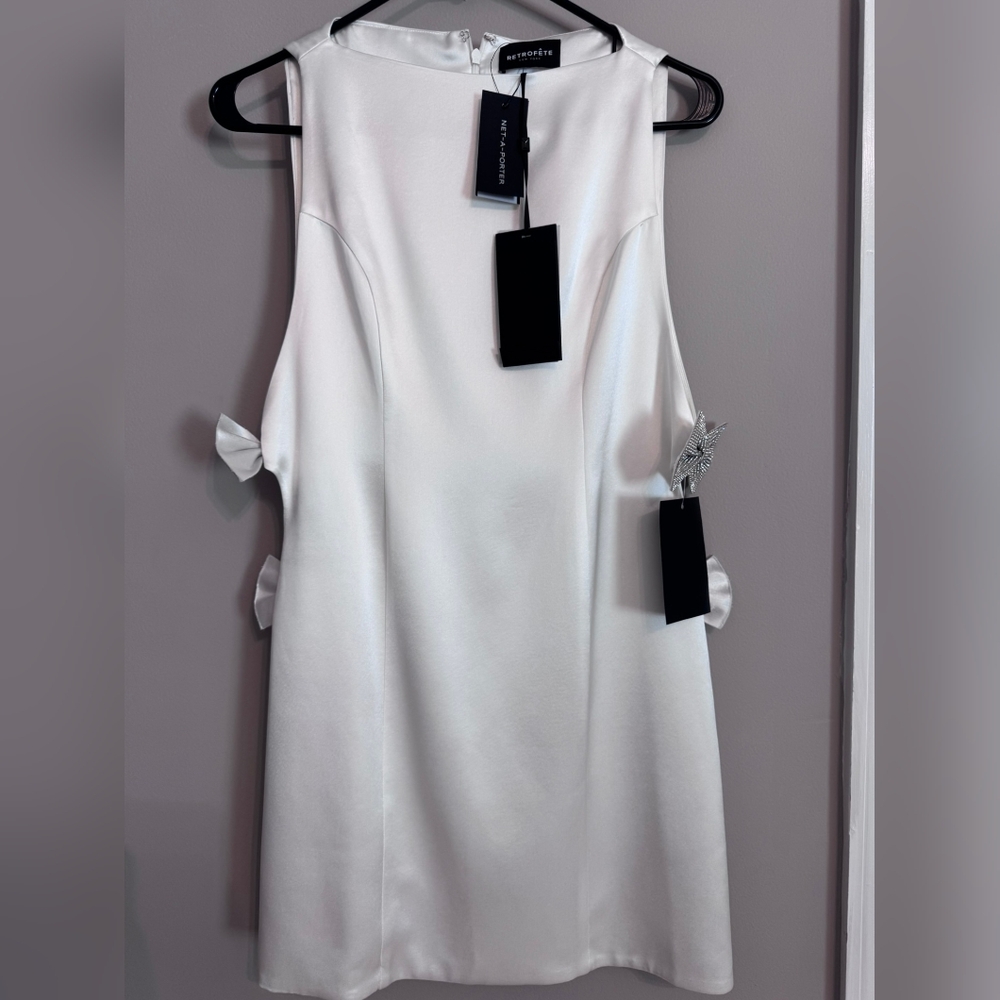 Retrofete Nadine Bridal Dress Size Medium Fits Small Sz 6 - Picture 5 of 14